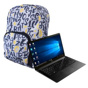Laptop Qian Celeron N3350 120Gb Ssd 4Gb Ddr4 14" W10H Gris Incluye Mochila