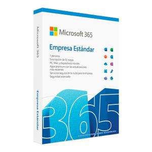 Microsoft 365 Empresa Estándar Licencia 1 Usuario 5 Dispositivos 1 Año Windows/Mac