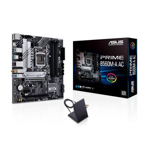 Tarjeta Madre Asus PRIME B560M-A AC mATX Intel LGA 1200 DDR4 PCIe 4.0 M.2 HDMI DP