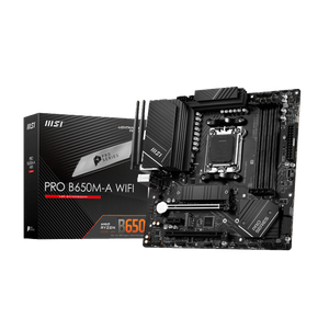 Tarjeta Madre MSI PRO B650M-A WIFI mATX AMD AM5 DDR5-SDRAM 128GB